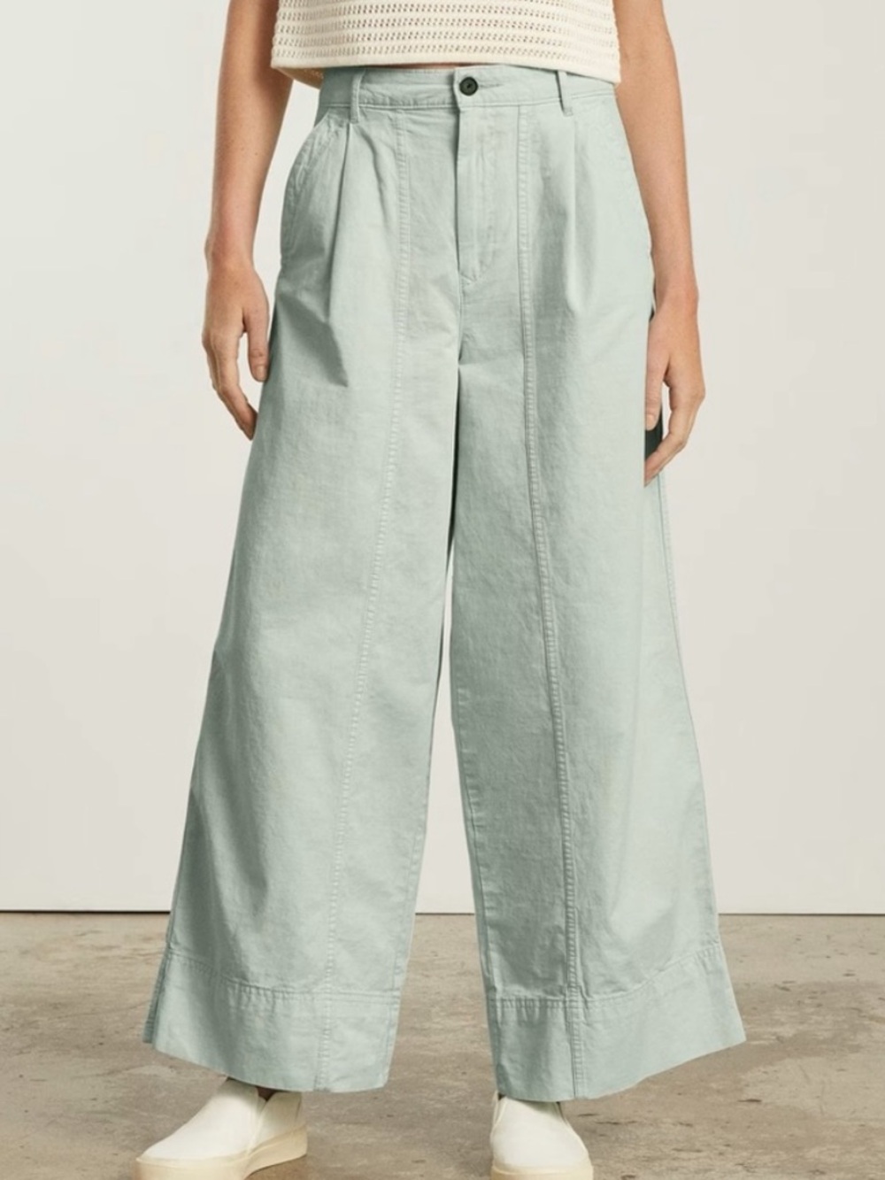 Everlane Tourists pant in ice blue. Size 14. NWT
